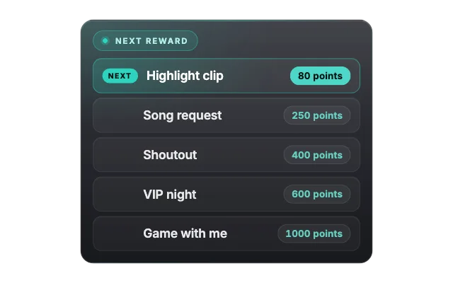 pixbot-next-reward widget, glass look