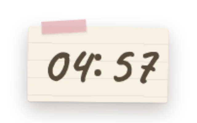 Timer in the Lo-Fi look