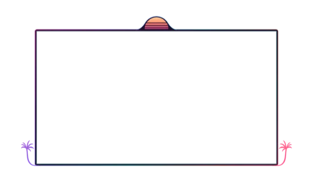 Webcam frame in the Miami look